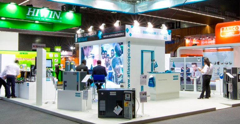 Atlas Copco stand