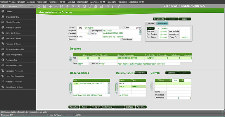 Spyro ERP facilita la producción en cadena de la industria metalmecánica