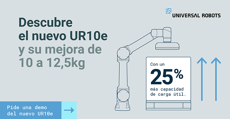 Universal Robots presenta su nuevo UR10e con un 25% más de carga útil