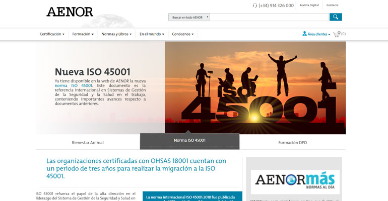 Aenor nueva web