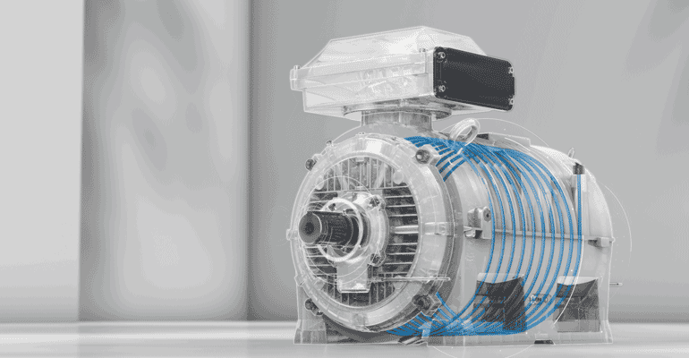 ABB lanza en primicia un nuevo motor SynRM IE5 de refrigeración líquida más eficiente y de alta potencia 