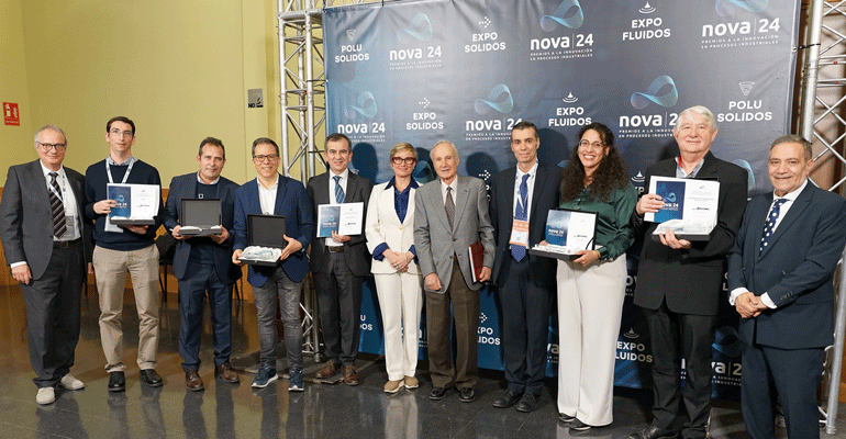 Entregados los Premios NOVA a la formación, divulgación, investigación e innovación en procesos industriales de las tecnologías de sólidos, fluidos y captación y filtración de emisiones