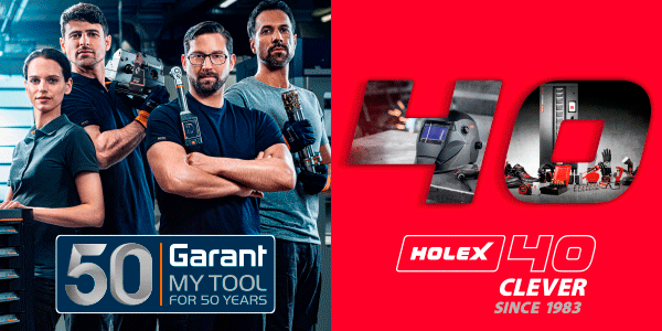 Las marcas de herramientas Garant y Holex celebran su aniversario