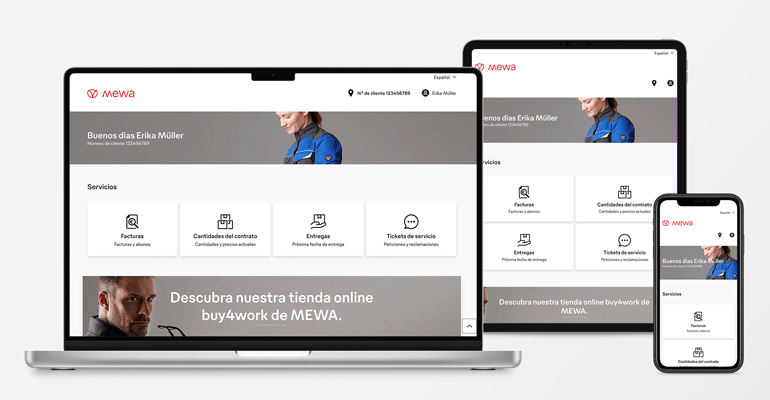 El portal del cliente de Mewa ya está disponible en toda Europa