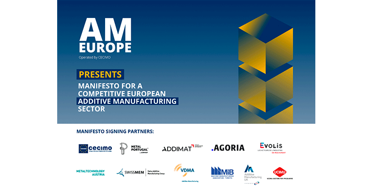 Addimat se suma a AM-Europe y al manifiesto por un sector competitivo de fabricación aditiva en Europa