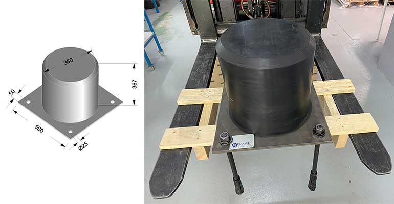 Topes para grúas de gran tonelaje