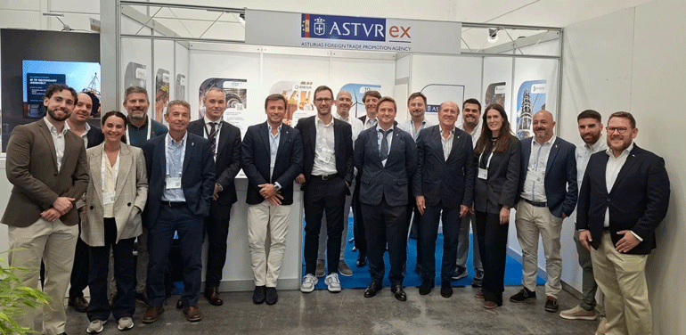 Asturex lleva a siete empresas del metal y la construcción a Wind Energy Hamburgo