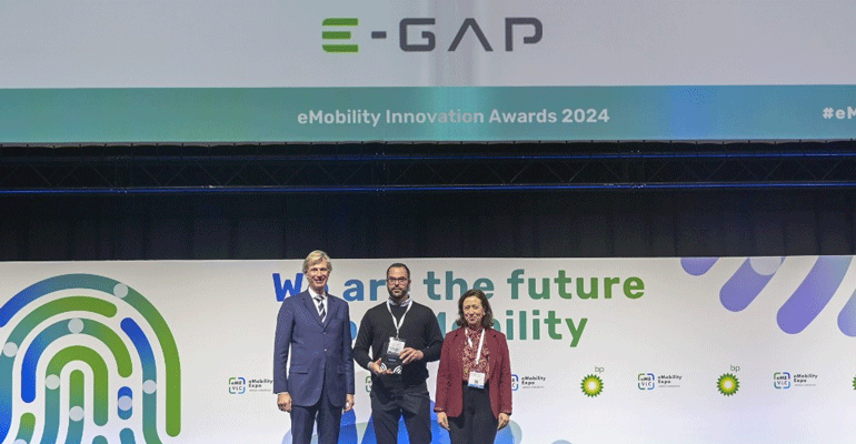 E-GAP recibe un premio por su revolucionaria solución de carga para vehículos eléctricos