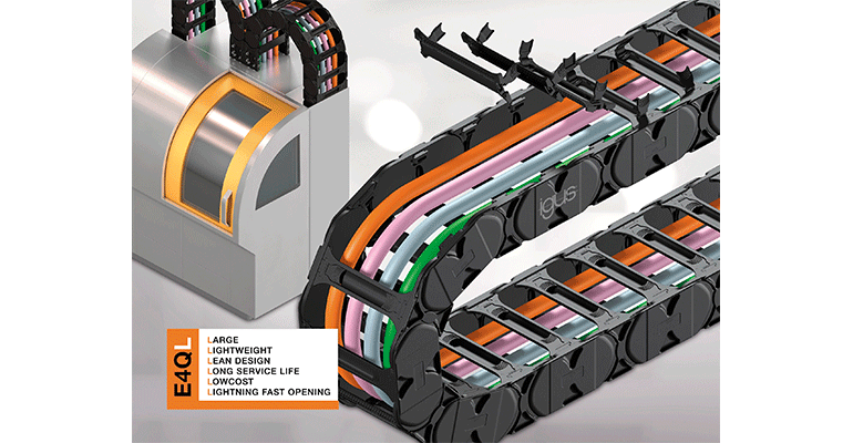 Nueva cadena portacables de igus para aplicaciones autosoportadas