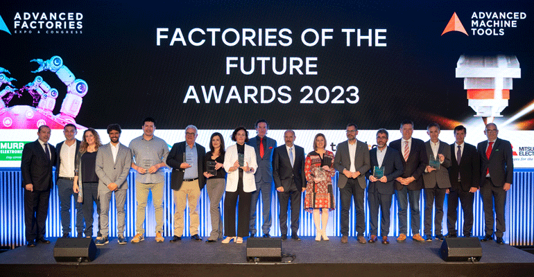 Visión artificial para la producción cero defectos, robots altamente versátiles, y soluciones de eficiencia energética, premiados en los Factory of the Future Awards 2023