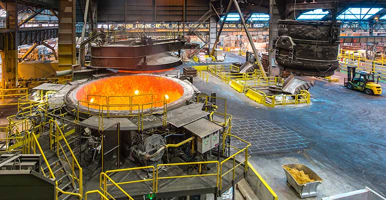 Interior de la planta de Aludium en Amorebieta