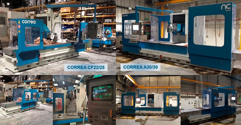 Las dos fresadoras Correa vendidas a la empresa Bartlett Engineering