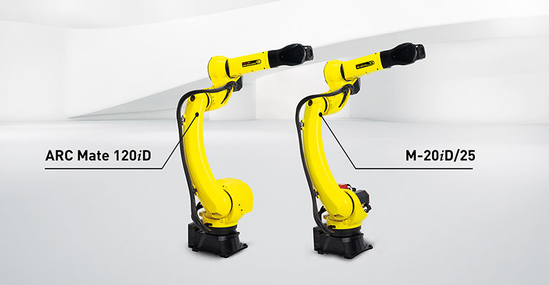 FANUC amplía las series M-20iD y ARC Mate 120iD